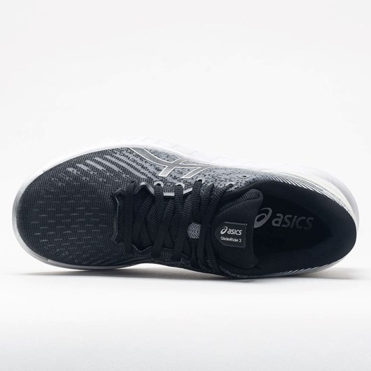 Black / White Orthofeet ASICS Glideride 2 Women's Running Shoes | USVPN8715