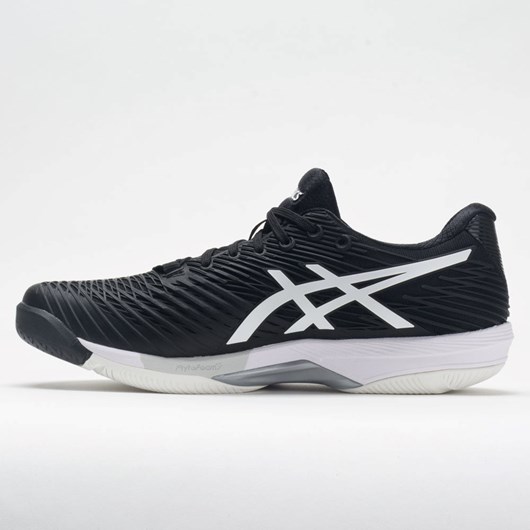 Black / White Orthofeet ASICS Solution Speed FF 2 Women's Tennis Shoes | SCTJK3156