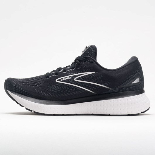 Black / White Orthofeet Brooks Glycerin 19 Men's Running Shoes | NDJXG6851