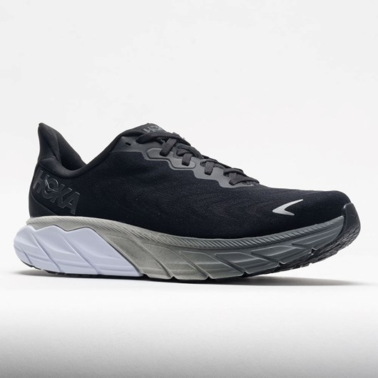 Black / White Orthofeet HOKA Arahi 6 Women's Running Shoes | BLKZG7408