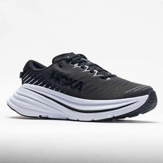 Black / White Orthofeet HOKA Bondi X Men's Running Shoes | YSJOL9657