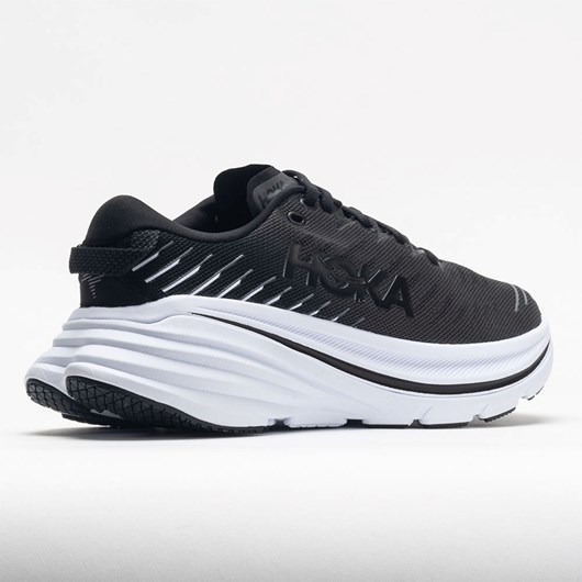 Black / White Orthofeet HOKA Bondi X Men's Running Shoes | YSJOL9657