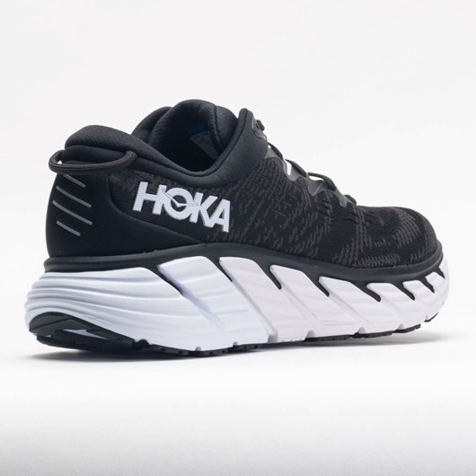 Black / White Orthofeet HOKA Gaviota 4 Men's Running Shoes | SABWV6073