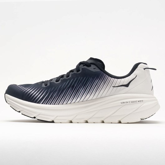 Black / White Orthofeet Hoka One One Rincon 3 Men's Running Shoes | YUHTE2195