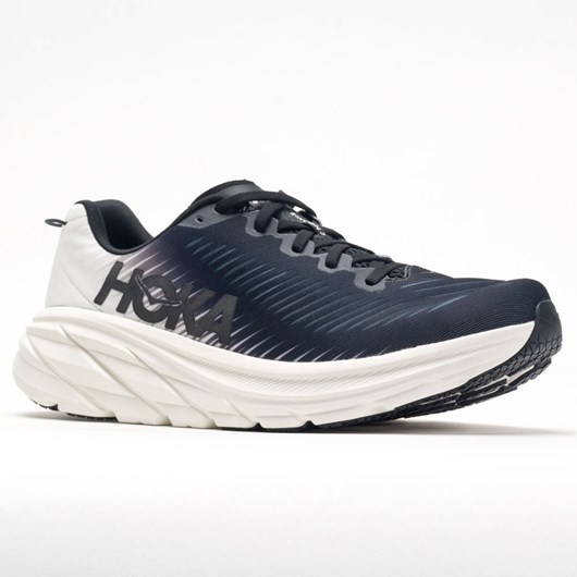 Black / White Orthofeet Hoka One One Rincon 3 Men's Running Shoes | YUHTE2195