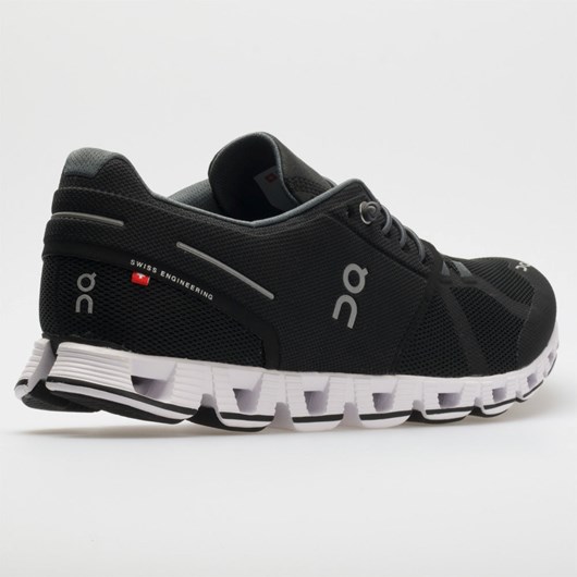 Black / White Orthofeet On Cloud Men's Running Shoes | WELZO4756