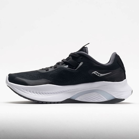 Black / White Orthofeet Saucony Guide 15 Men's Running Shoes | PKIFZ3628