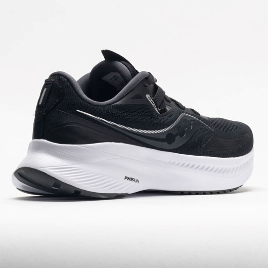 Black / White Orthofeet Saucony Guide 15 Men's Running Shoes | PKIFZ3628