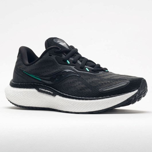 Black / White Orthofeet Saucony Triumph 19 Women's Running Shoes | FWZER9827