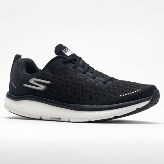 Black / White Orthofeet Skechers GOrun Ride 9 Men's Running Shoes | CUQIF4537