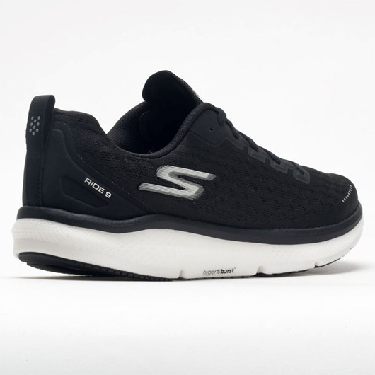 Black / White Orthofeet Skechers GOrun Ride 9 Men's Running Shoes | CUQIF4537