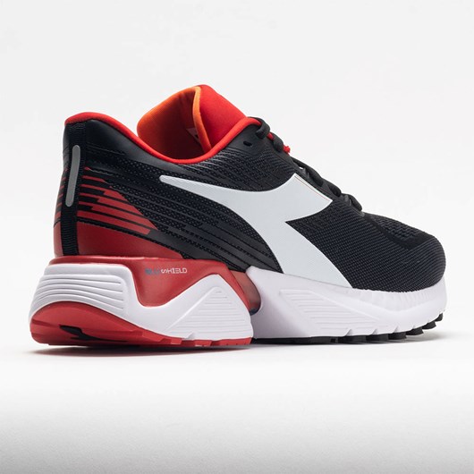 Black / White / Red Italy Orthofeet Diadora Mythos Blushield Vigore Men's Running Shoes | CKXVN1392