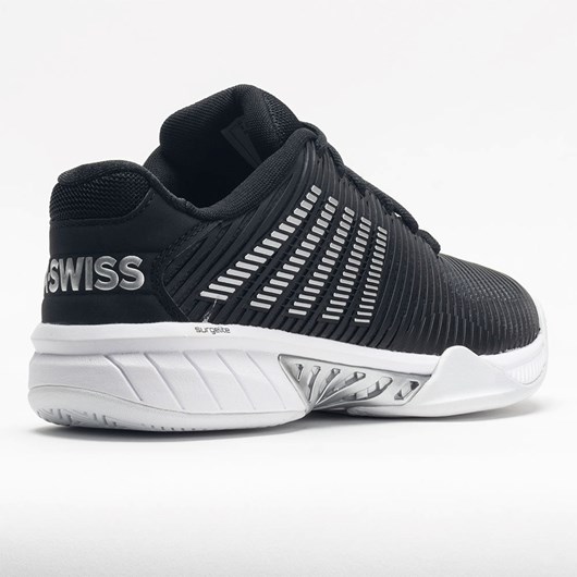 Black / White / Silver Orthofeet K-Swiss Hypercourt Express 2 Women's Tennis Shoes | UTEXM5472