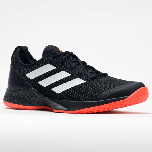 Black / White / Solar Red Orthofeet adidas CourtFlash Men's Tennis Shoes | UPLGN9147