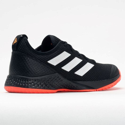 Black / White / Solar Red Orthofeet adidas CourtFlash Men's Tennis Shoes | UPLGN9147