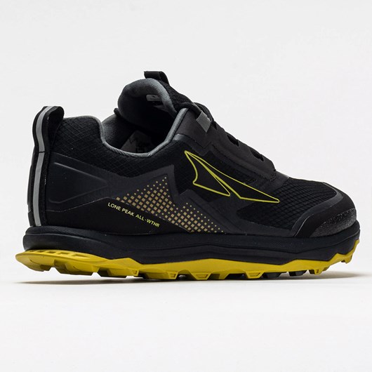 Black / Yellow Orthofeet Altra Lone Peak All-Weather Men's Trail Running Shoes | EXOQH7018