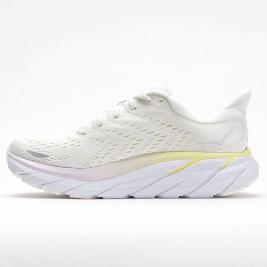 Blanc de Blanc / Bright White Orthofeet Hoka One One Clifton 8 Women's Running Shoes | QKUSJ1572