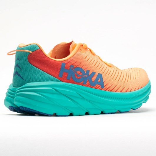 Blazing Orange / Fiesta Orthofeet Hoka One One Rincon 3 Men's Running Shoes | ZCMSU7605