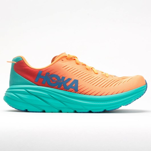 Blazing Orange / Fiesta Orthofeet Hoka One One Rincon 3 Men\'s Running Shoes | ZCMSU7605