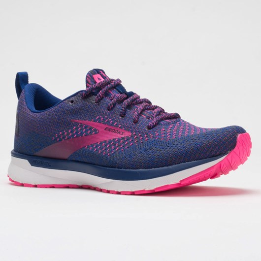 Blue / Ebony / Pink Orthofeet Brooks Revel 4 Pixel Pack Women's Running Shoes | YVOAL1950