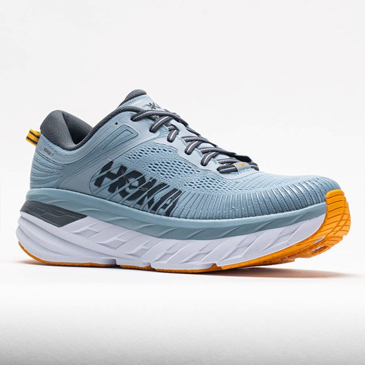 Blue Fog / Castlerock Orthofeet HOKA Bondi 7 Men's Running Shoes | AWPUV0975