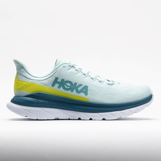 Blue Glass / Evening Primrose Orthofeet HOKA Mach 4 Men\'s Running Shoes | MCYOZ3546