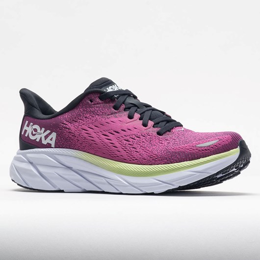 Blue Graphite / Ibis Rose Orthofeet HOKA Clifton 8 Women's Running Shoes | RCFAP4170