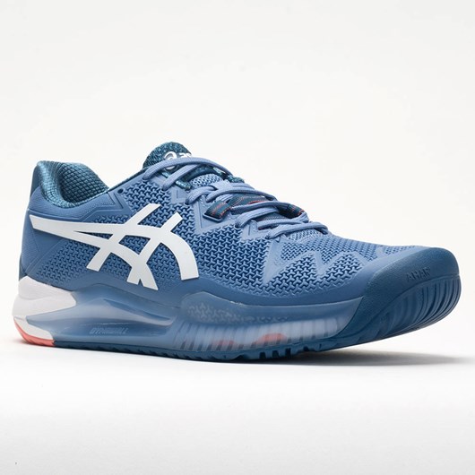 Blue Harmony / White Orthofeet ASICS GEL-Resolution 8 Men's Tennis Shoes | WPLDM4658