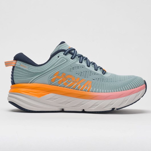 Blue Haze / Black Iris Orthofeet Hoka One One Bondi 7 Women\'s Running Shoes | NSICH6451