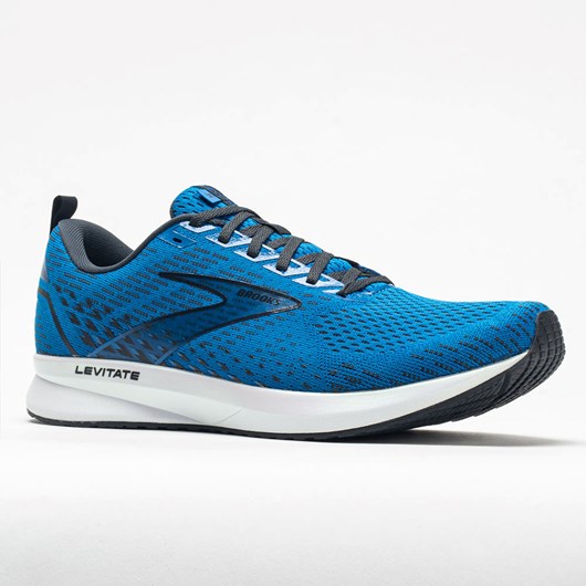 Blue / India Ink / White Orthofeet Brooks Levitate 5 Men's Running Shoes | YXMGF6270