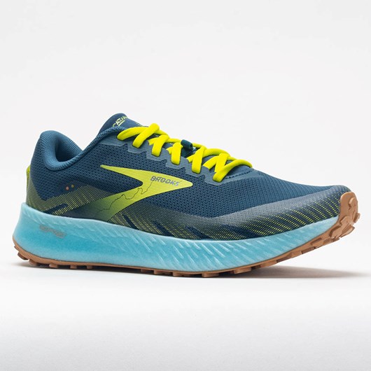 Blue / Lime / Biscut Orthofeet Brooks Catamount Men's Trail Running Shoes | YMNEO5214