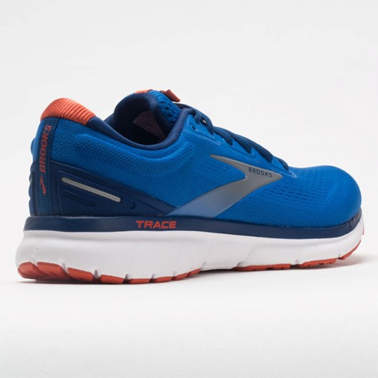 Blue / Navy / Orange Orthofeet Brooks Trace Men's Running Shoes | AZKEP3617