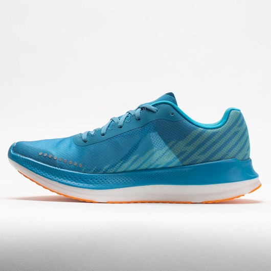 Blue / Orange Orthofeet Skechers GOrun Razor Excess Women's Running Shoes | MYSNB1957