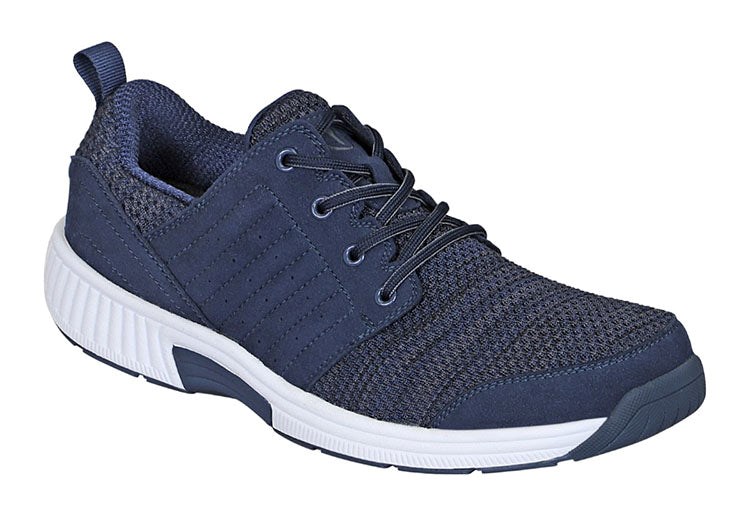 Blue Orthofeet Stretchable - Tacoma Stretch Knit Men\'s Sneakers | VUMKA0325