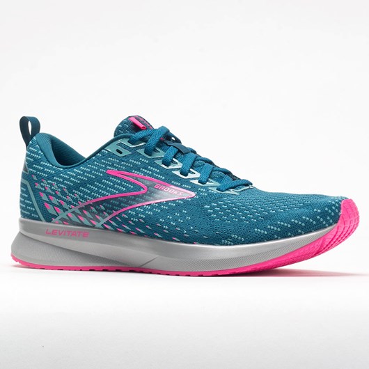 Blue / Porcelain / Pink Orthofeet Brooks Levitate 5 Women's Running Shoes | ZYPFC8071