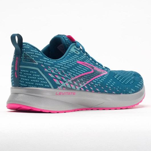 Blue / Porcelain / Pink Orthofeet Brooks Levitate 5 Women's Running Shoes | ZYPFC8071