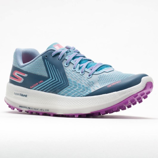 Blue / Purple Orthofeet Skechers GOrun Razor TRL Women's Trail Running Shoes | OCBKS1056