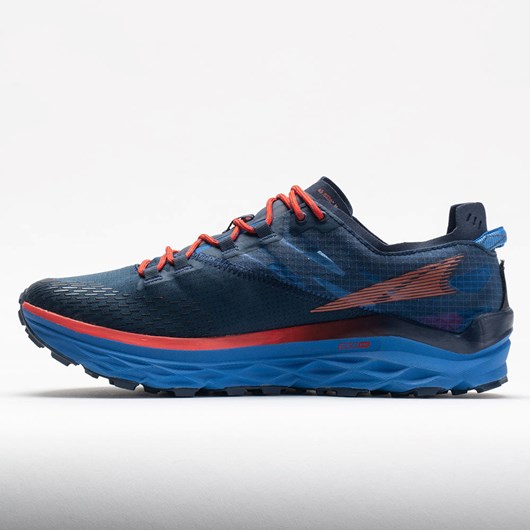 Blue / Red Orthofeet Altra Mont Blanc Men's Trail Running Shoes | RTNSM8650