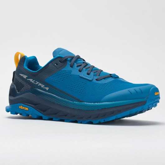 Blue / Yellow Orthofeet Altra Olympus 4 Men's Trail Running Shoes | AXTPQ5629