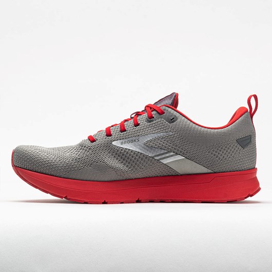 Breakthrough Collection Grey / Red Orthofeet Brooks Revel 5 Men's Running Shoes | HCGON9865