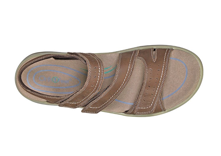 Brown Orthofeet Arch Support Orthotic Women's Sandals | AQIFW4073