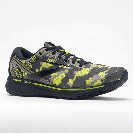 Camo Collection Olive / Lime Punch / Black Orthofeet Brooks Ghost 14 Men's Running Shoes | BTSRZ7284