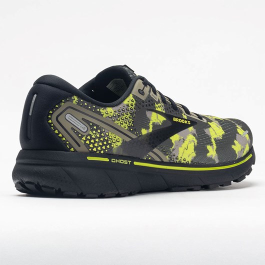 Camo Collection Olive / Lime Punch / Black Orthofeet Brooks Ghost 14 Men's Running Shoes | BTSRZ7284