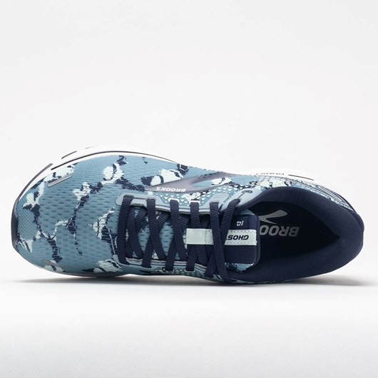 Camo Collection Tourmaline / Navy / Aqua Orthofeet Brooks Ghost 14 Women's Running Shoes | KEAWJ6725