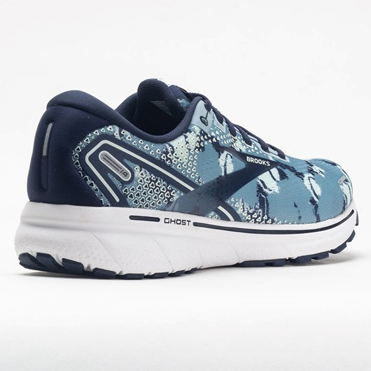 Camo Collection Tourmaline / Navy / Aqua Orthofeet Brooks Ghost 14 Women's Running Shoes | KEAWJ6725