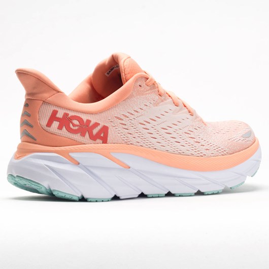 Cantaloupe / Silver Peony Orthofeet Hoka One One Clifton 8 Women's Running Shoes | NYVTF8094