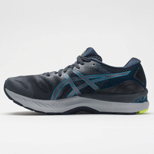 Carrier Gray / Digital Aqua Orthofeet ASICS GEL-Nimbus 23 Men's Running Shoes | UNMZW3678