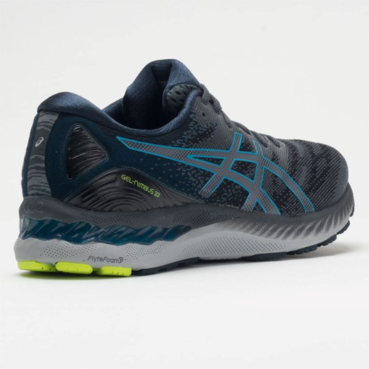 Carrier Gray / Digital Aqua Orthofeet ASICS GEL-Nimbus 23 Men's Running Shoes | UNMZW3678