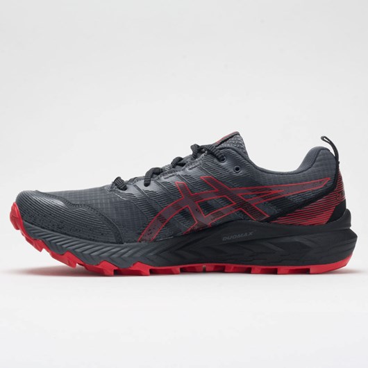 Carrier Gray / Electric Red Orthofeet ASICS GEL-Trabuco 9 Men's Trail Running Shoes | OIRGZ5876