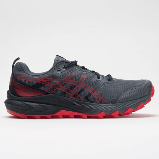 Carrier Gray / Electric Red Orthofeet ASICS GEL-Trabuco 9 Men\'s Trail Running Shoes | OIRGZ5876